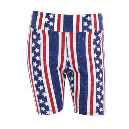 LuLaRoe Biker Shorts • Red White and Blue