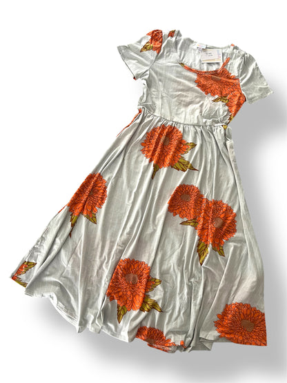 LuLaRoe Riley • Empire Waist Midi Dress • Orange Jumbo Floral