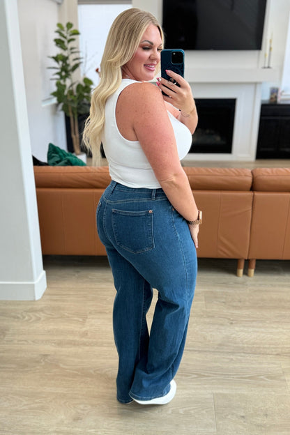 Judy Blue • Hazel • High Rise Vintage Wide Leg Jeans