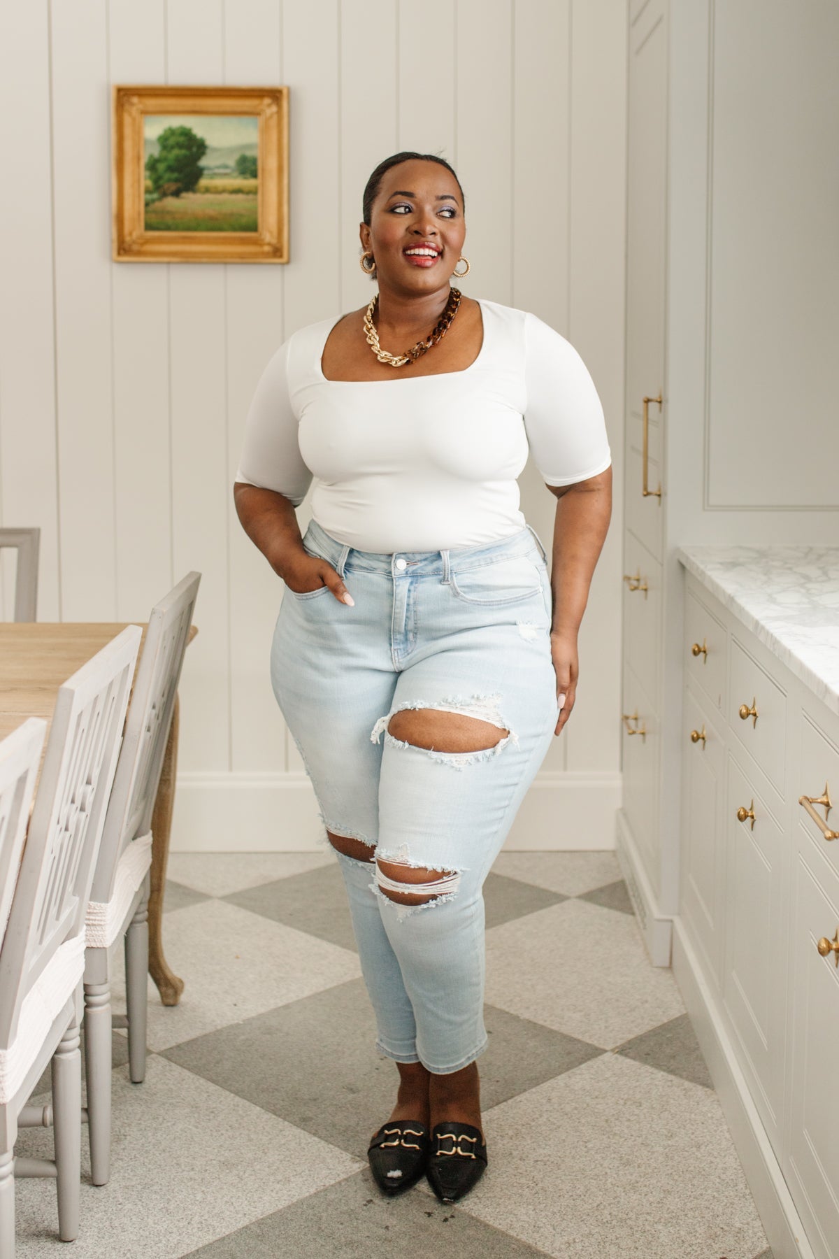 Judy Blue • Super Light Destroyed Boyfriend Jeans