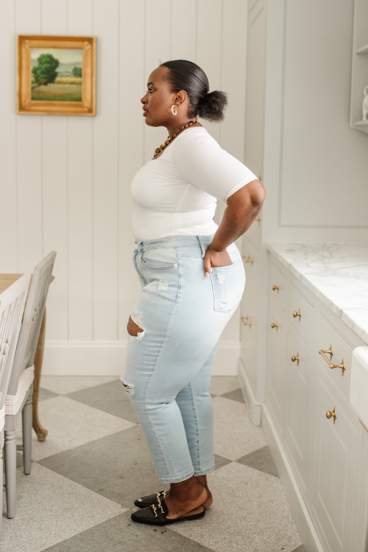 Judy Blue • Super Light Destroyed Boyfriend Jeans