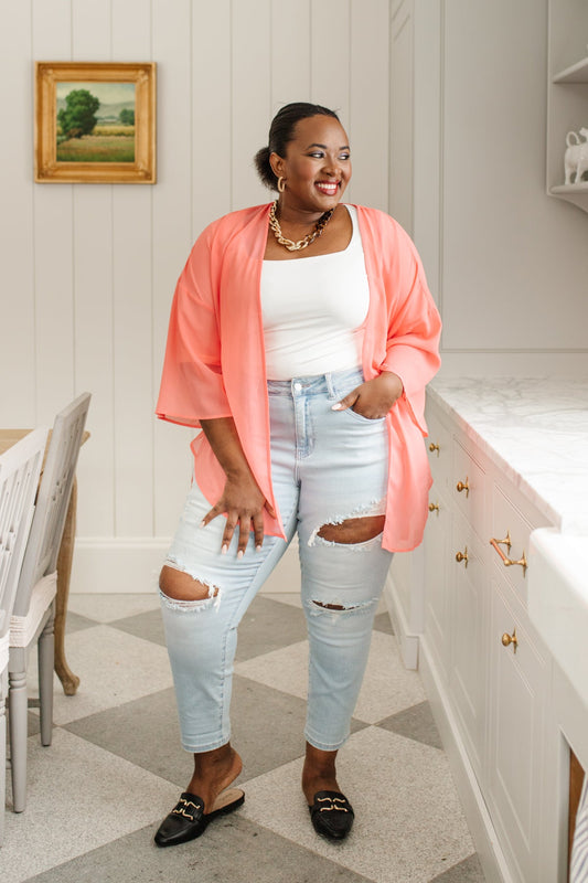 Judy Blue • Super Light Destroyed Boyfriend Jeans