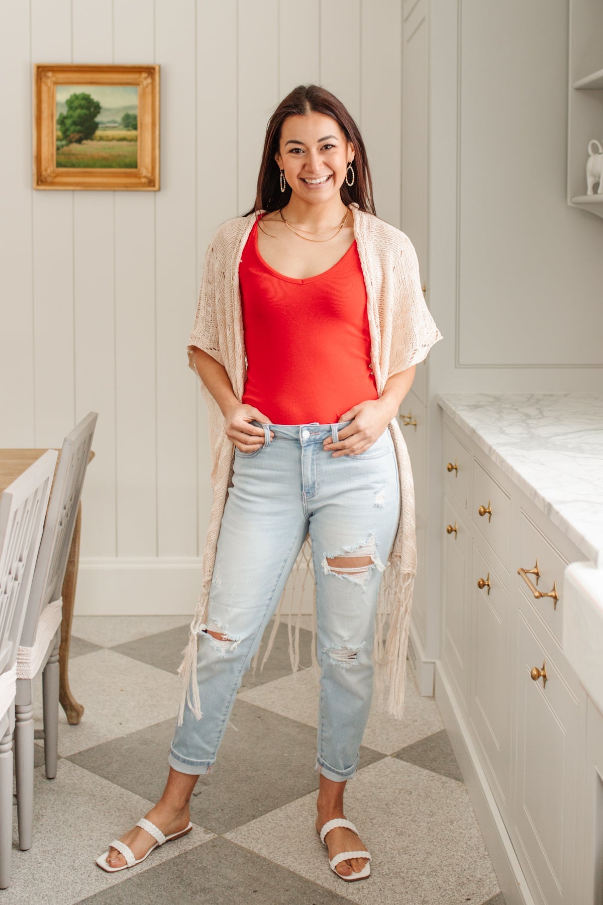Judy Blue • Super Light Destroyed Boyfriend Jeans