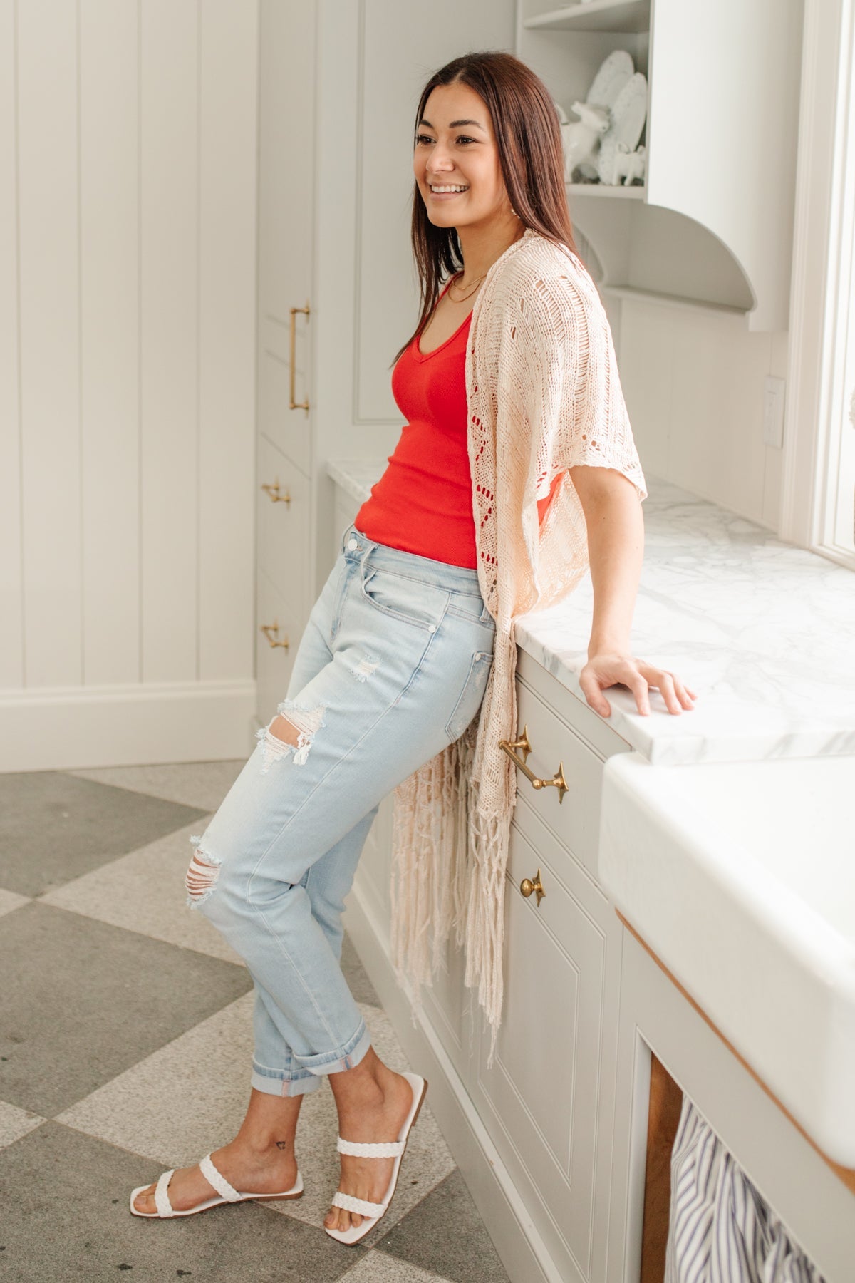 Judy Blue • Super Light Destroyed Boyfriend Jeans
