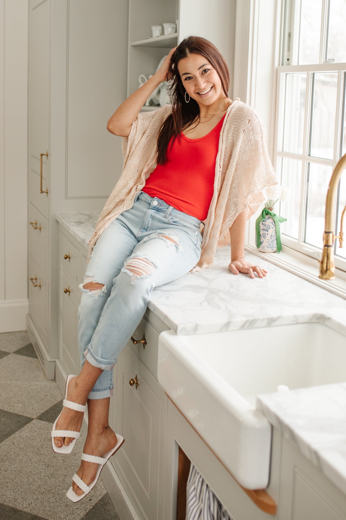 Judy Blue • Super Light Destroyed Boyfriend Jeans