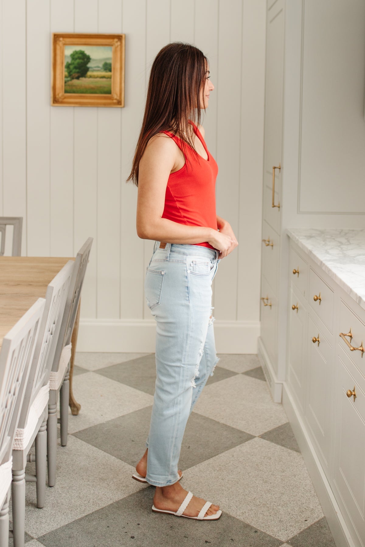 Judy Blue • Super Light Destroyed Boyfriend Jeans
