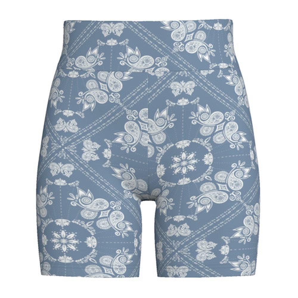 LuLaRoe Biker Shorts • Blue White Bandana Print