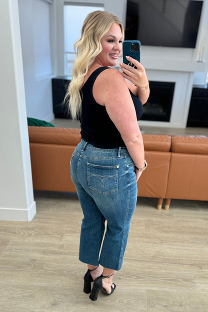 Judy Blue • Hayes High Rise Wide Leg Crop Jeans