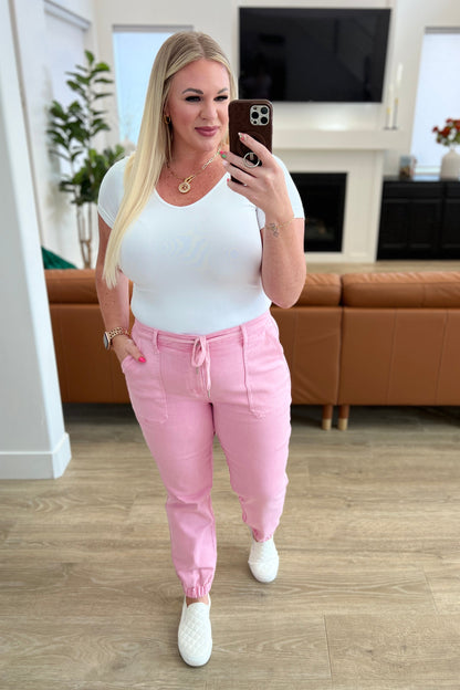 Judy Blue • Regina • High Rise Garment Dyed Denim Jogger