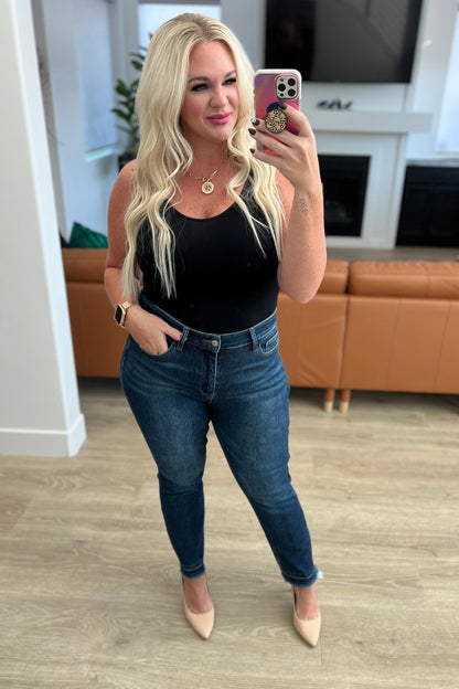 Judy Blue • Phillipa High Rise Release Hem Slim Jeans