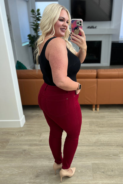 Judy Blue • Wanda High Rise Control Top Skinny Jeans Scarlet