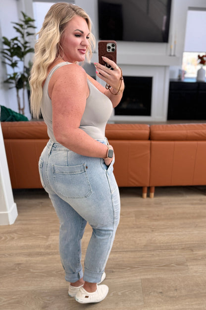 Judy Blue • Cooper •. High Rise Vintage Denim Jogger
