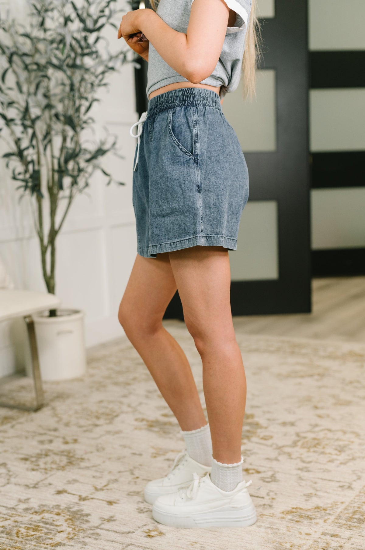 Haptics • 100% Cotton • I'd Like to See You Try • High Waisted Skort