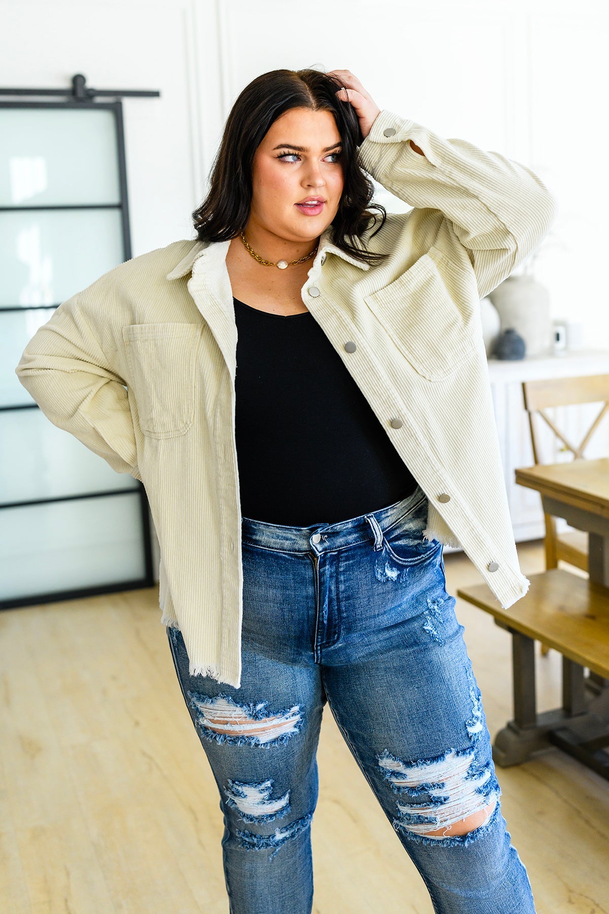 Jodifl • 100% Cotton Invested in You Corduroy Shacket