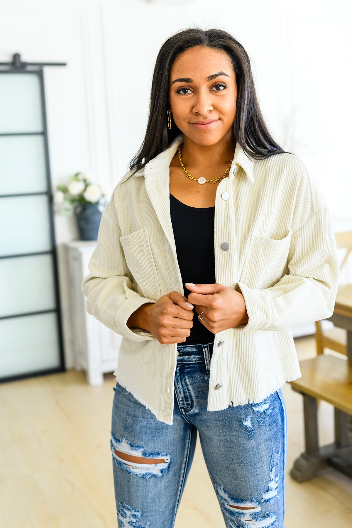 Jodifl • 100% Cotton Invested in You Corduroy Shacket
