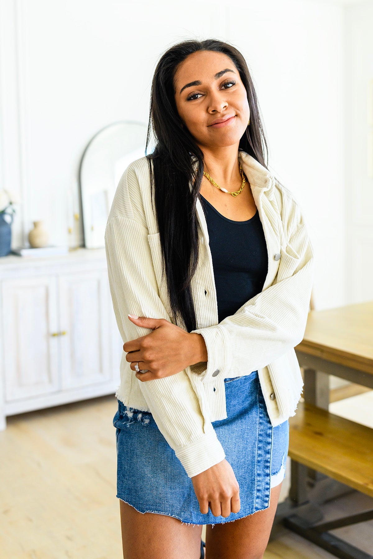 Jodifl • 100% Cotton Invested in You Corduroy Shacket