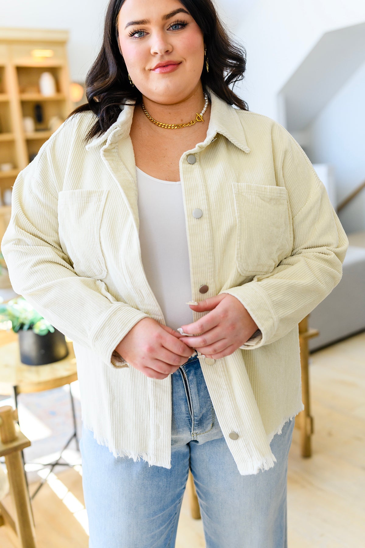 Jodifl • 100% Cotton Invested in You Corduroy Shacket