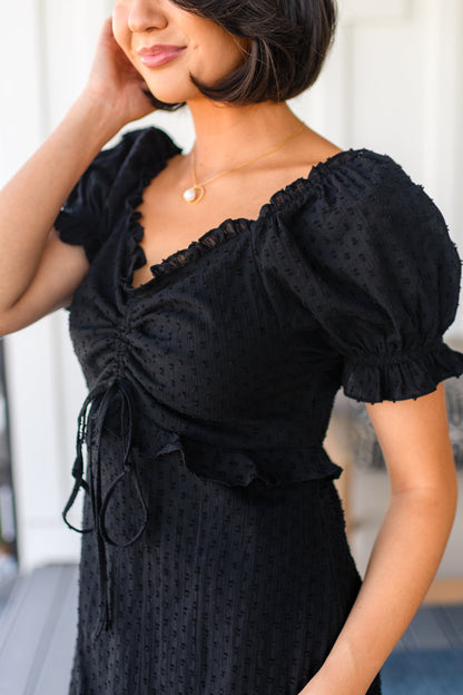 Andree By Unit • 100% Cotton • It's Cocktail Hour Ruffle Detail Dress