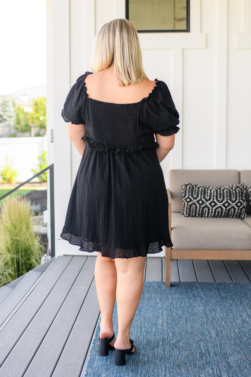 Andree By Unit • 100% Cotton • It's Cocktail Hour Ruffle Detail Dress