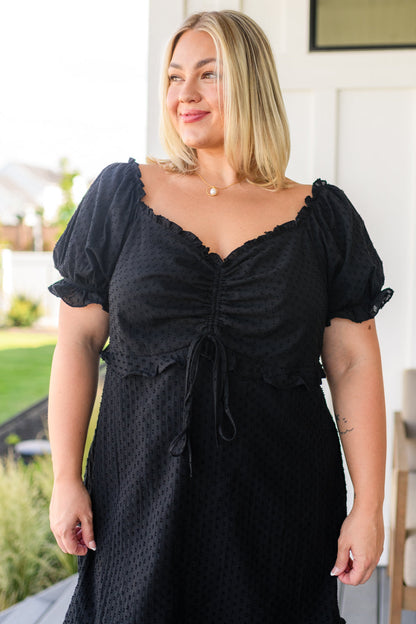 Andree By Unit • 100% Cotton • It's Cocktail Hour Ruffle Detail Dress