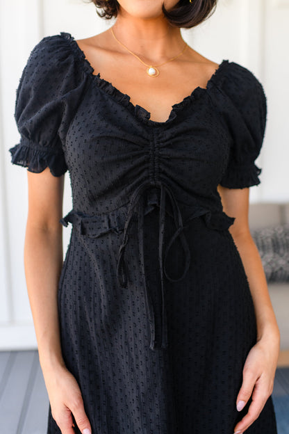 Andree By Unit • 100% Cotton • It's Cocktail Hour Ruffle Detail Dress