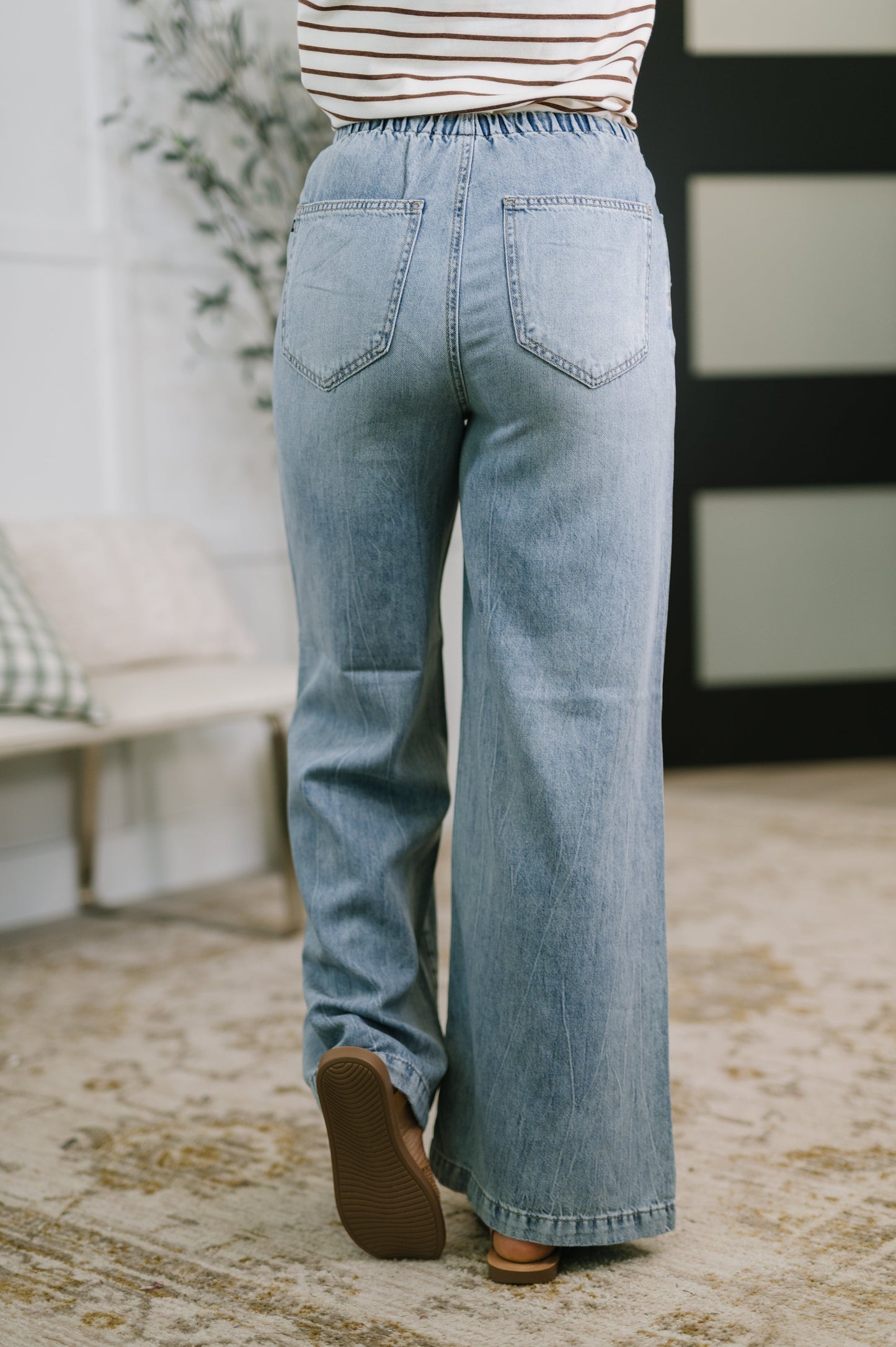 Judy Blue • Monica • High Waist Palazzo Featherweight with Drawcord