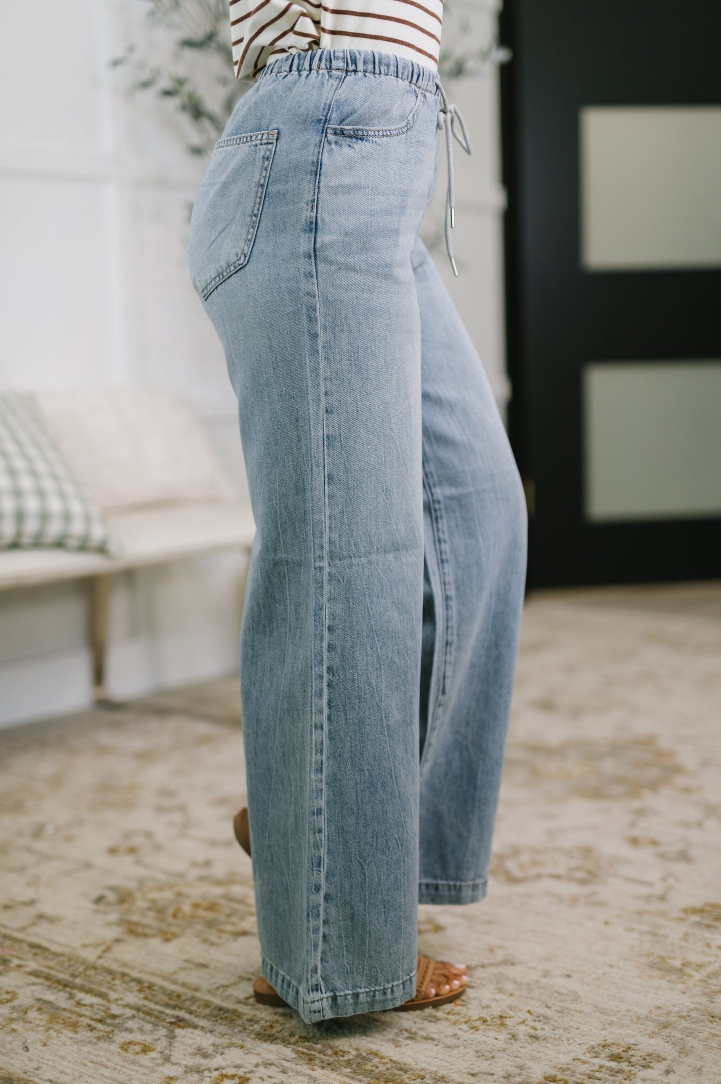 Judy Blue • Monica • High Waist Palazzo Featherweight with Drawcord