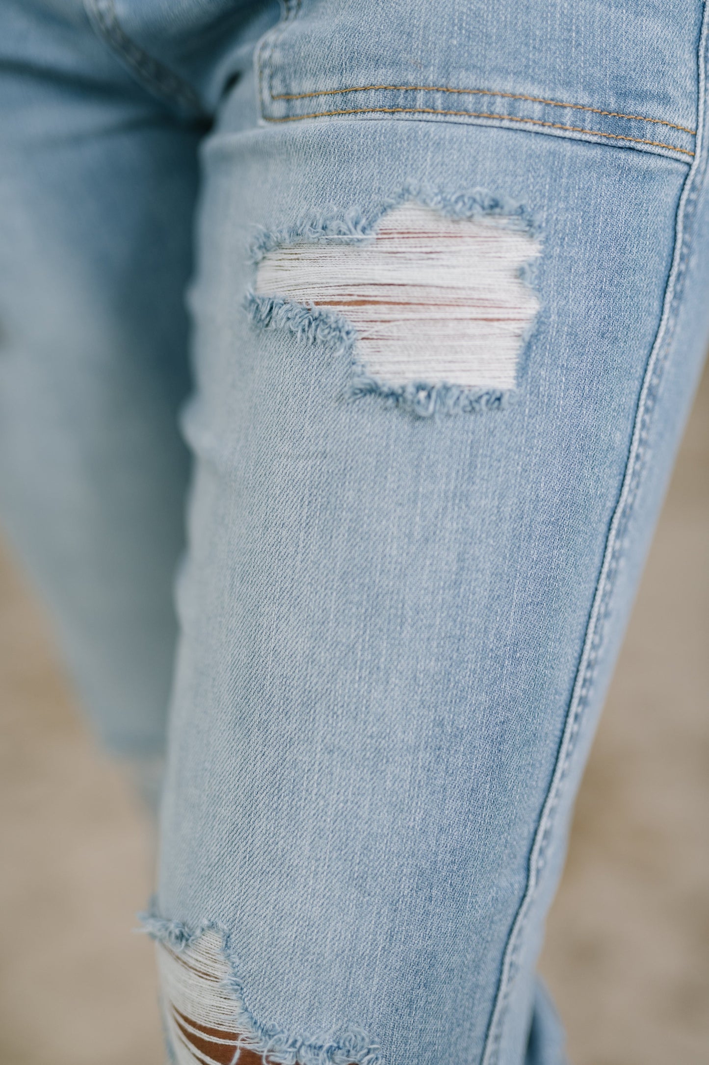 Judy Blue • Aiden • High Rise Patch Pocket Distressed Boyfriend Jeans