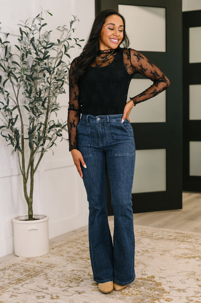 Judy Blue • Jada • High Waist Flare with Patch Pockets