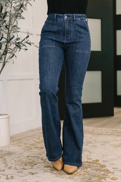 Judy Blue • Jada • High Waist Flare with Patch Pockets
