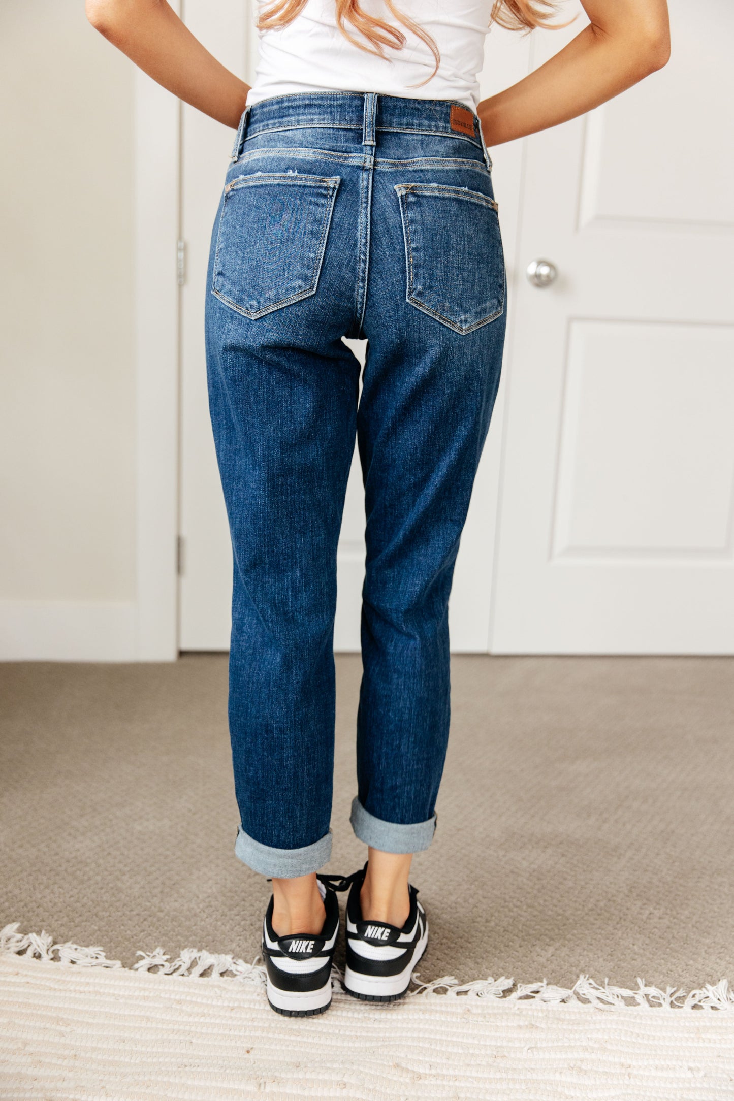 Judy Blue • London Midrise Cuffed Boyfriend Jeans