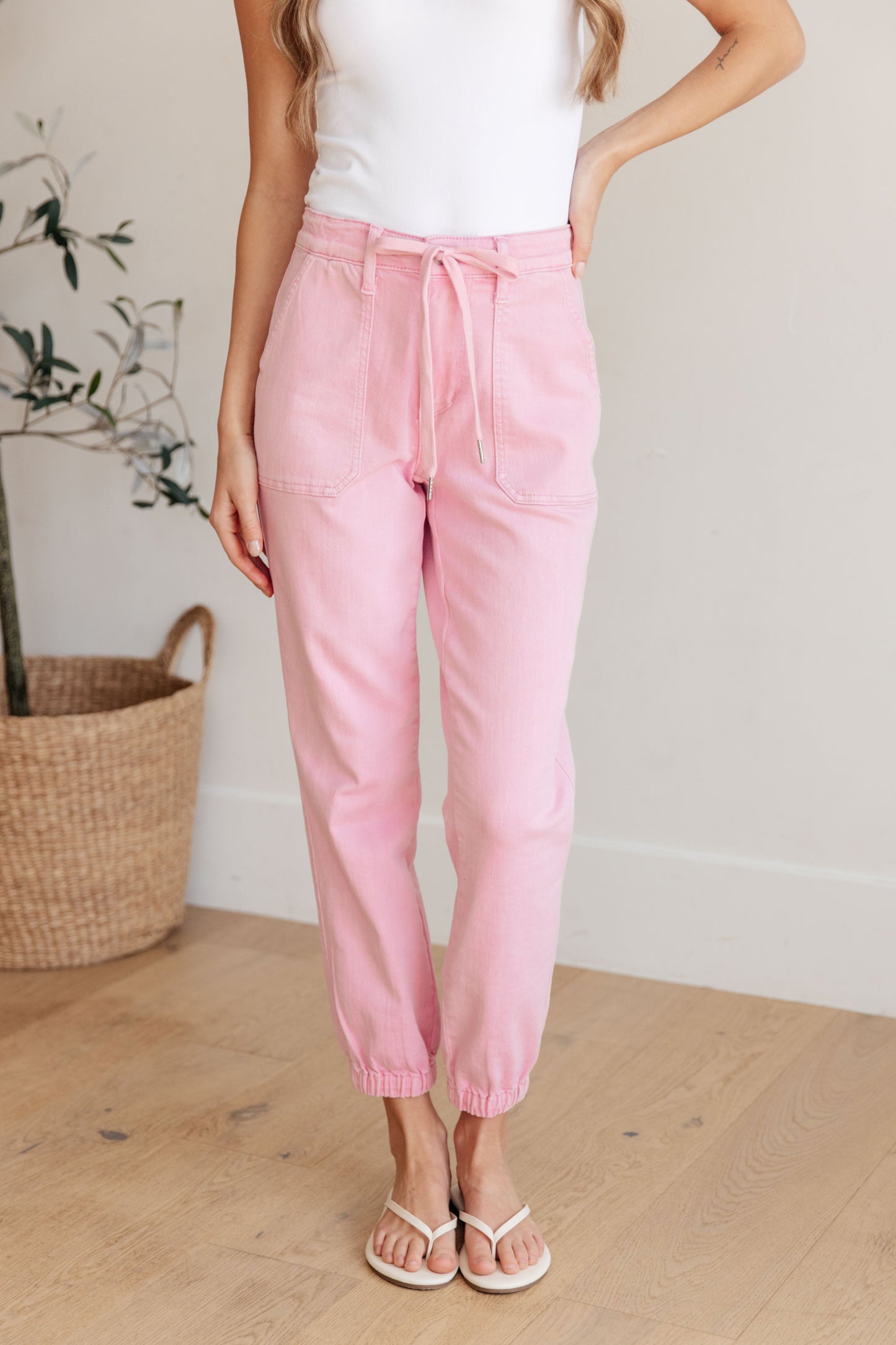 Judy Blue • Regina • High Rise Garment Dyed Denim Jogger