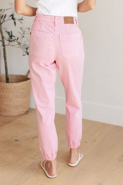 Judy Blue • Regina • High Rise Garment Dyed Denim Jogger