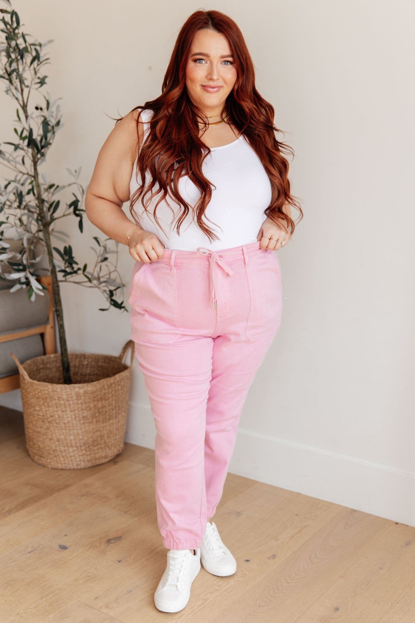 Judy Blue • Regina • High Rise Garment Dyed Denim Jogger