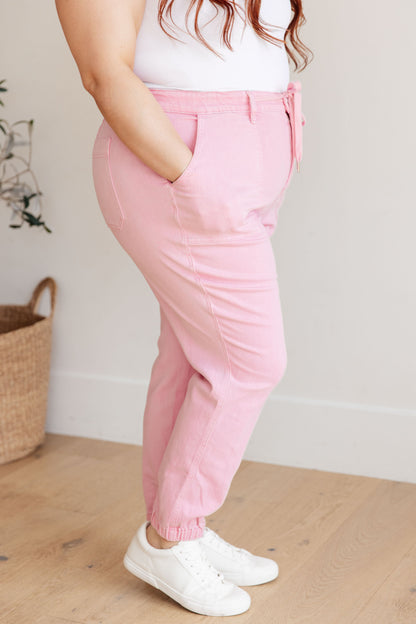 Judy Blue • Regina • High Rise Garment Dyed Denim Jogger