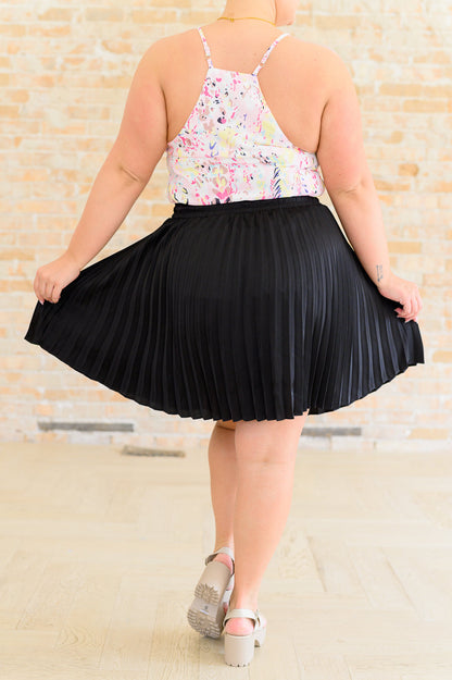 Jodifl • Just a Flirt Pleated Skirt in Black