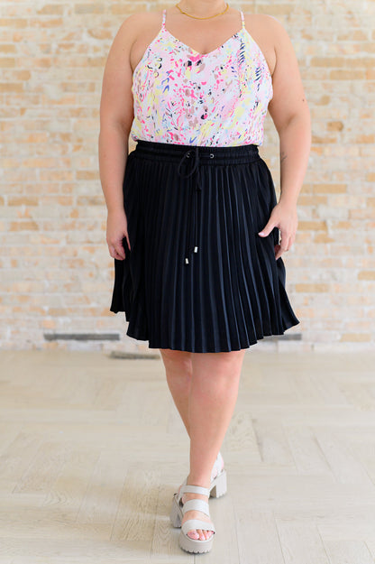 Jodifl • Just a Flirt Pleated Skirt in Black