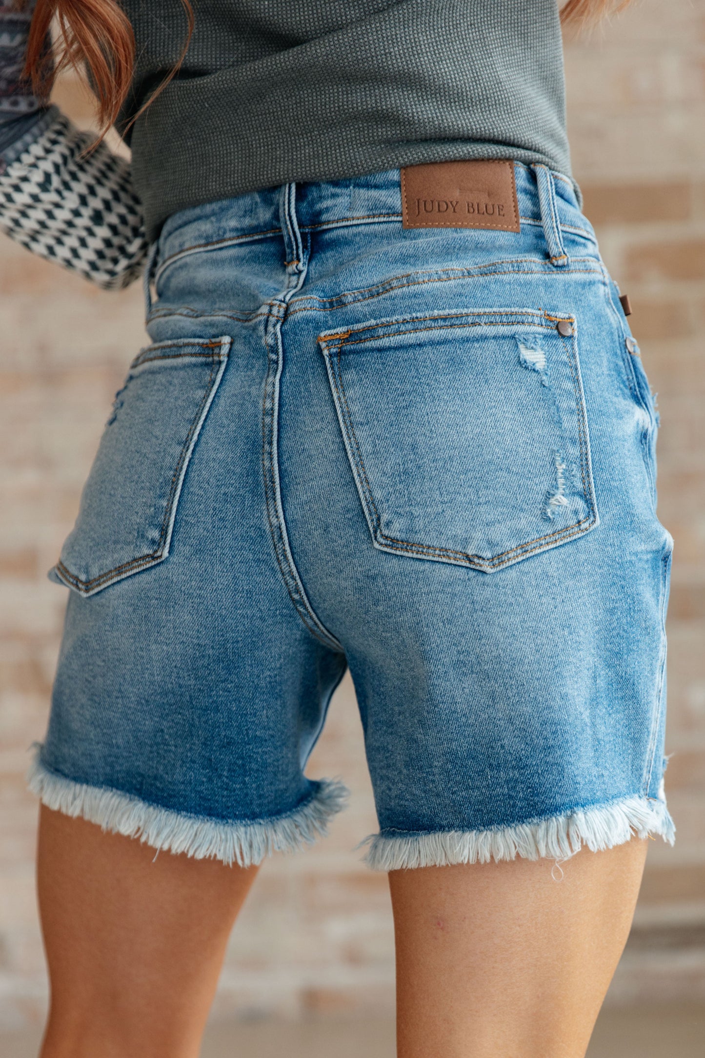 Judy Blue • Kara • High Rise Rigid Magic Button Fly Cutoff Shorts