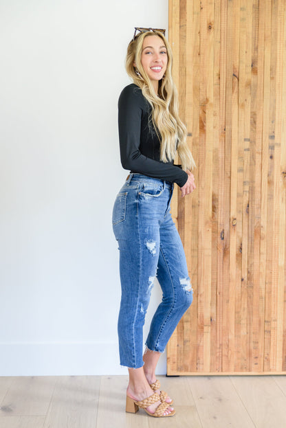 Judy Blue • Kyla Destroyed Hi Waist Relaxed Fit