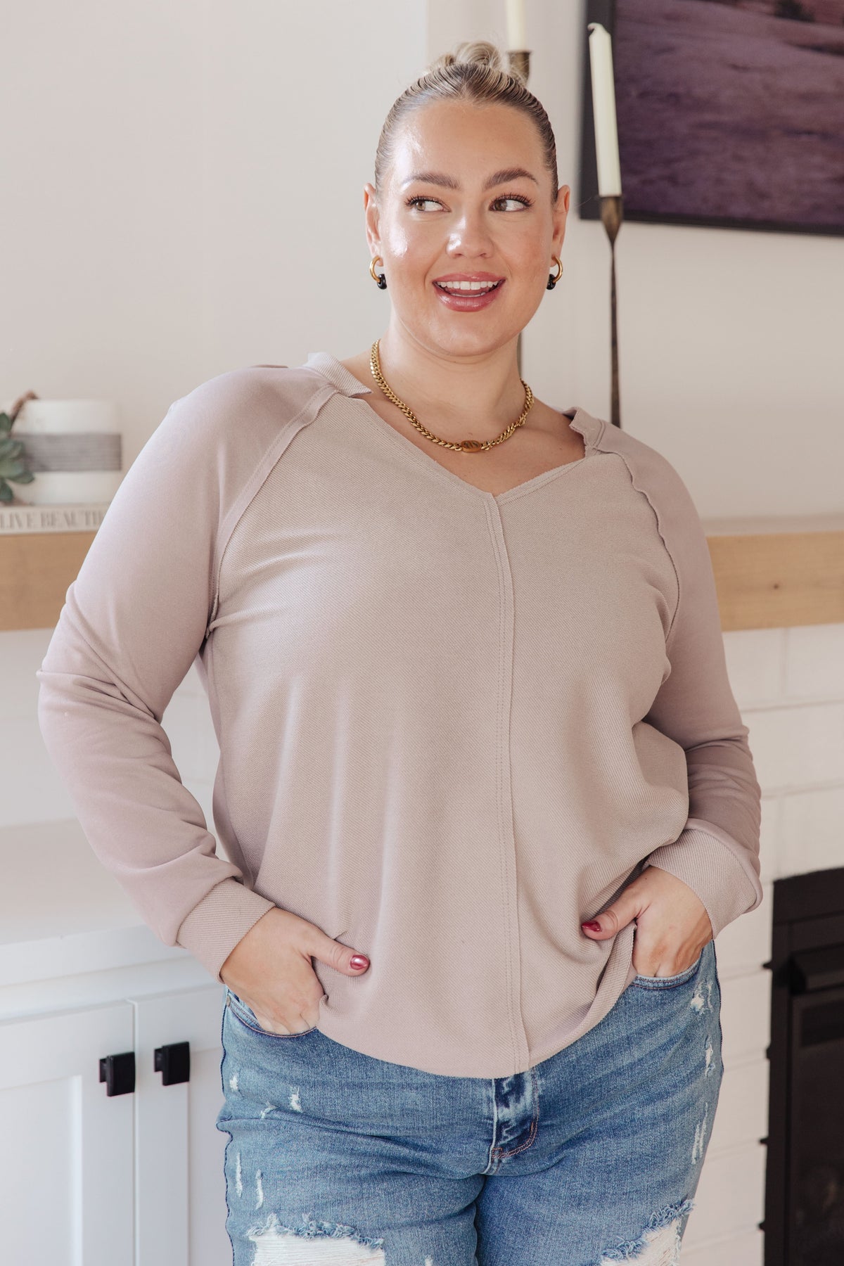 Less Conversation • V-Neck Top