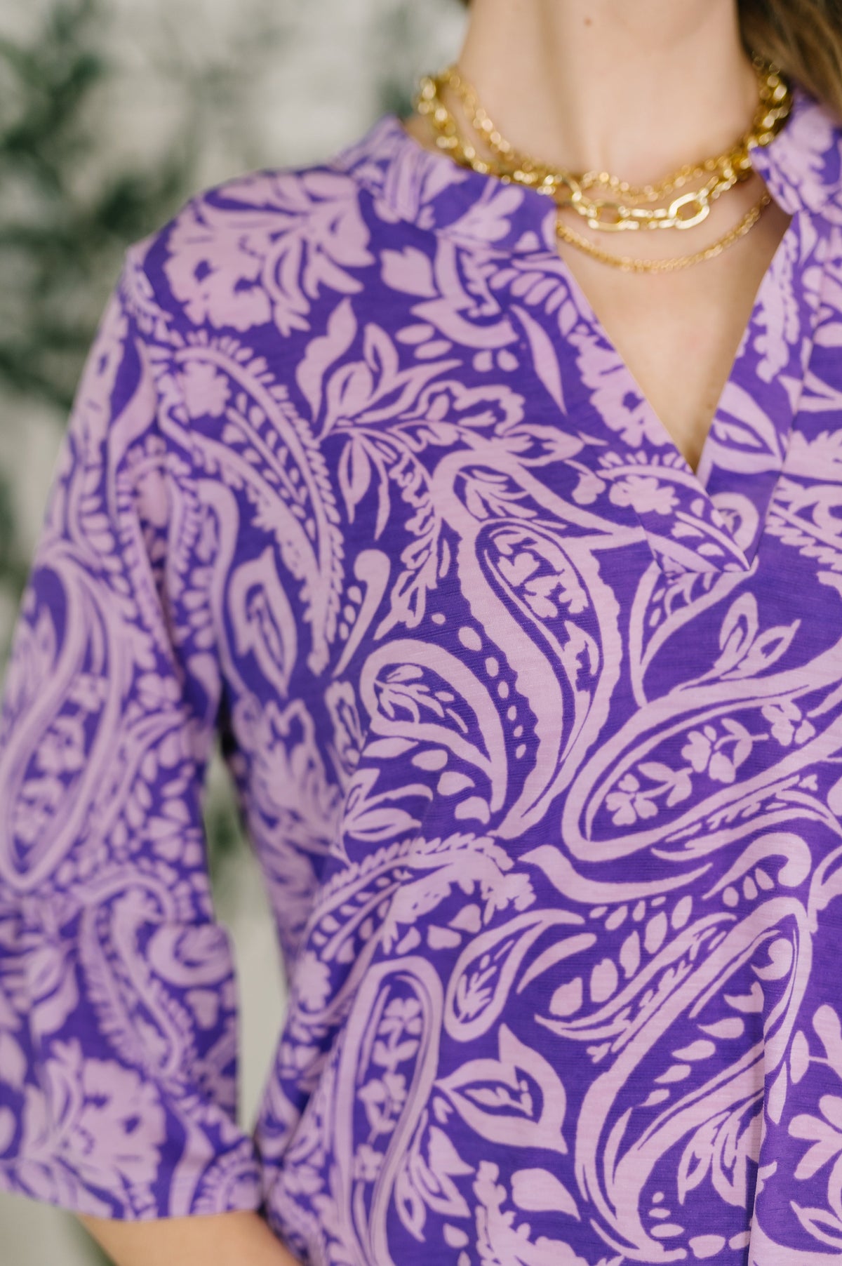 Dear Scarlett • Lizzy Sunday Dress in Purple Paisley