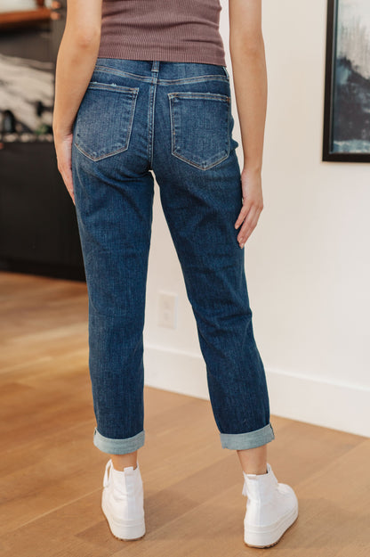 Judy Blue • London Midrise Cuffed Boyfriend Jeans