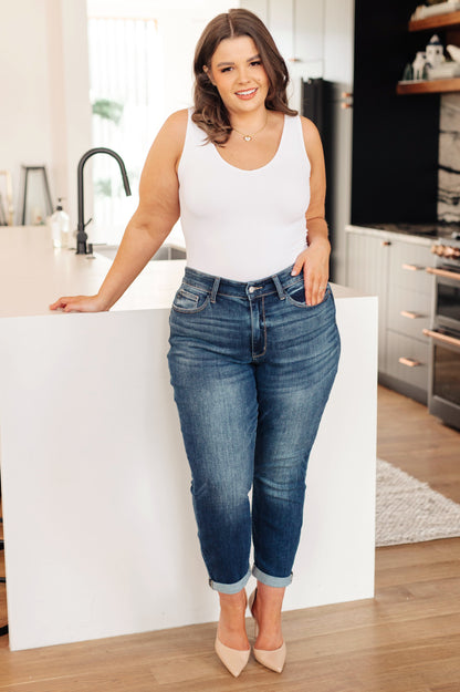 Judy Blue • London Midrise Cuffed Boyfriend Jeans