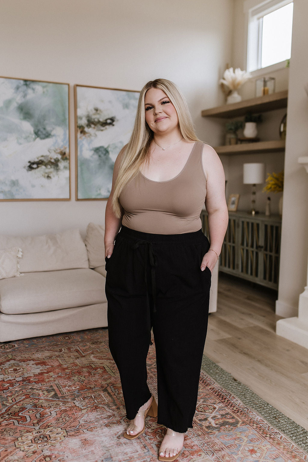 Love Me Dearly • High Waisted Pants in Black