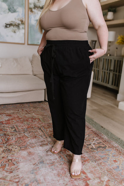 Love Me Dearly • High Waisted Pants in Black