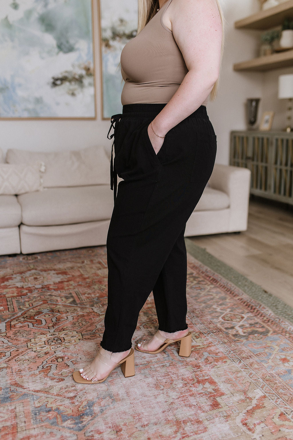 Love Me Dearly • High Waisted Pants in Black