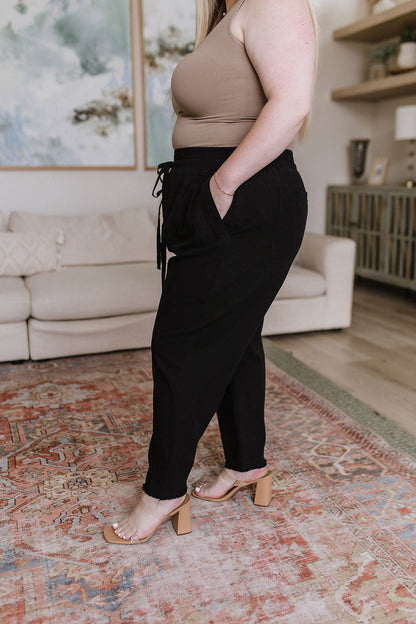 Love Me Dearly • High Waisted Pants in Black