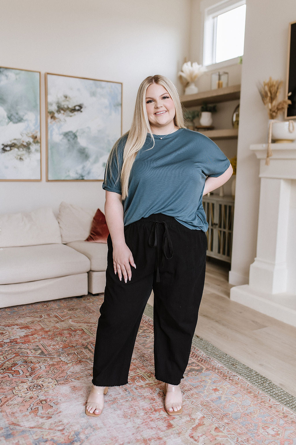 Love Me Dearly • High Waisted Pants in Black
