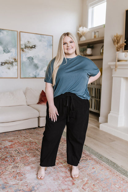 Love Me Dearly • High Waisted Pants in Black