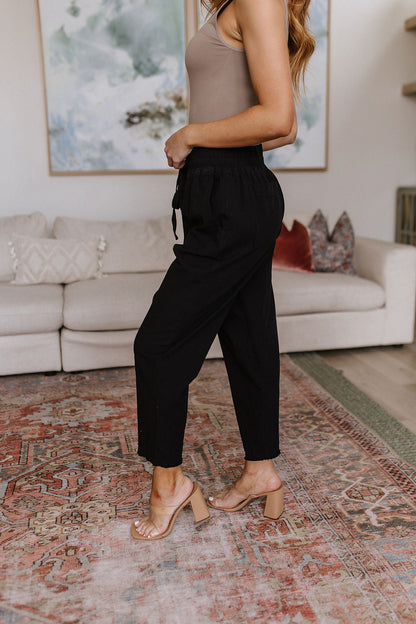 Love Me Dearly • High Waisted Pants in Black